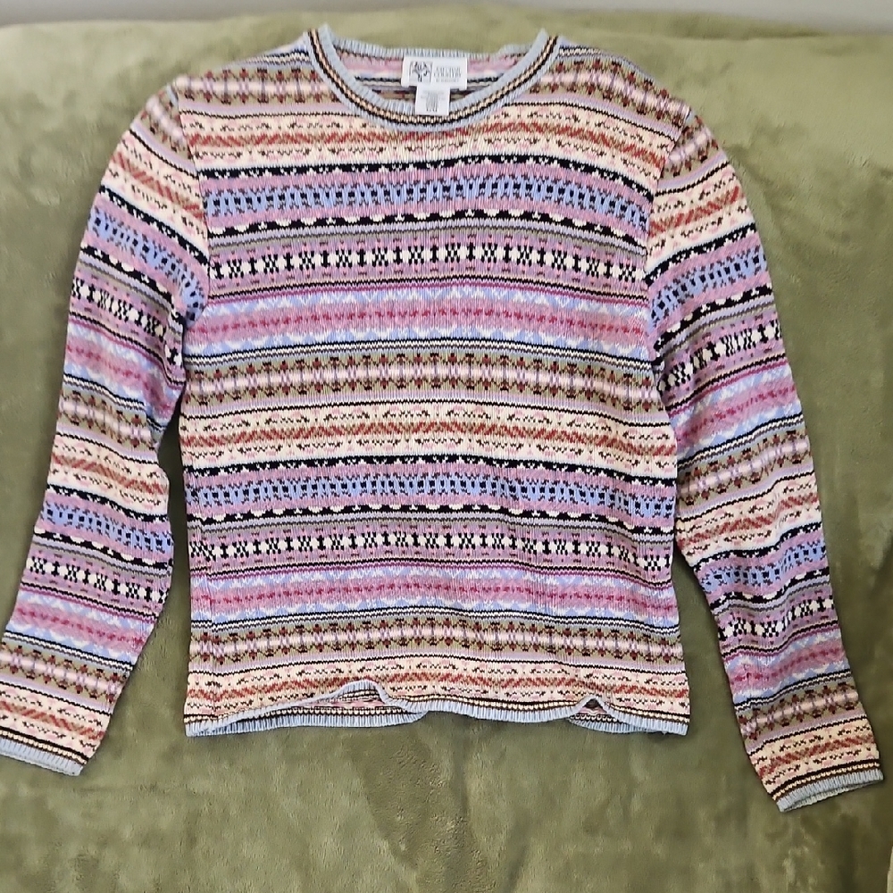 Cotton Country Multicolor Knit Sweater